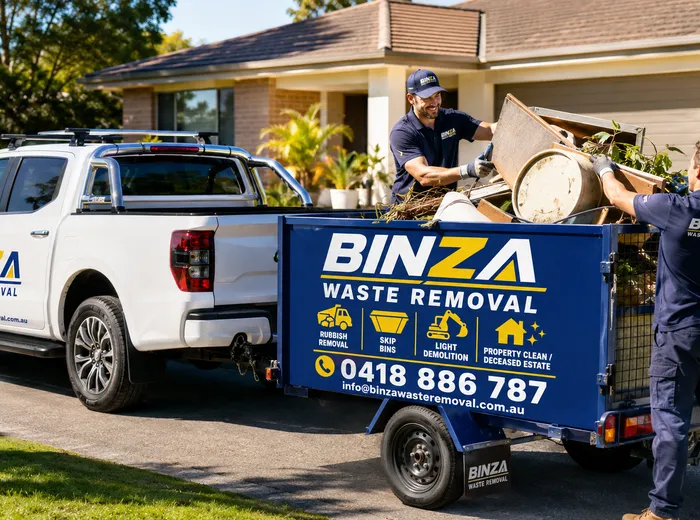 BINZA Waste Removal team on the job