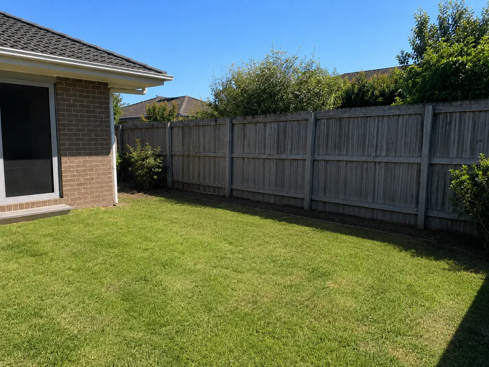 Clear, tidy yard after a BINZA property clean-up