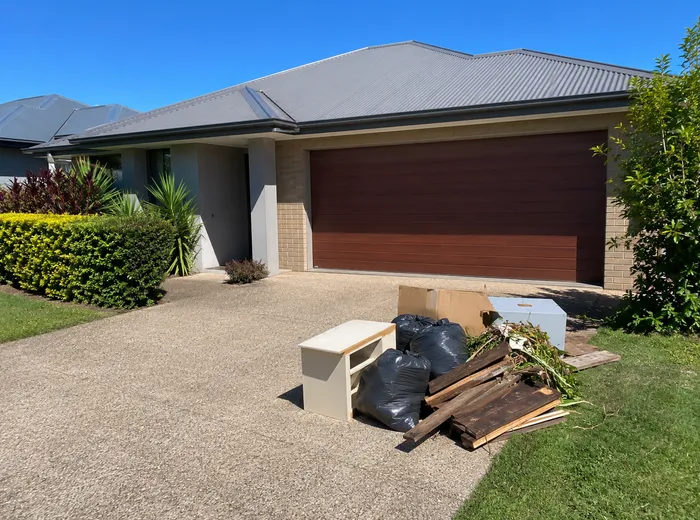 Items and rubbish cleared during a BINZA property clean-up